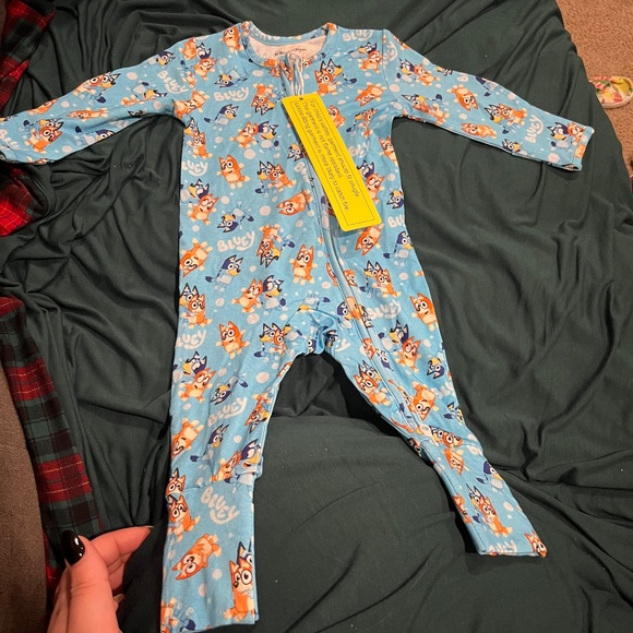 B 6Bluey Bamboo Footie